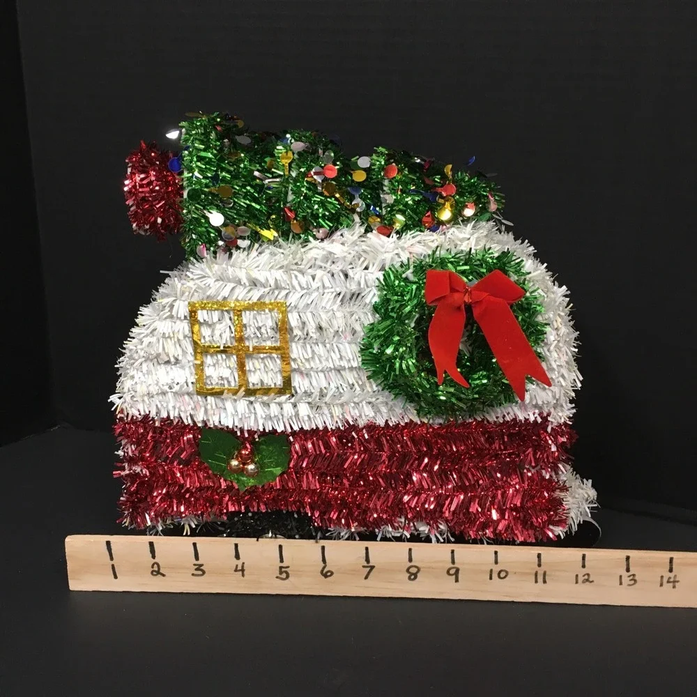 Christmas Tinsel Retro RV Camper Camping Holiday Decor